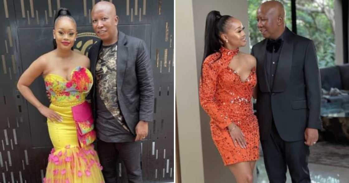 Julius Malema and his wife Mantwa Julius Malema and his wife Mantwa