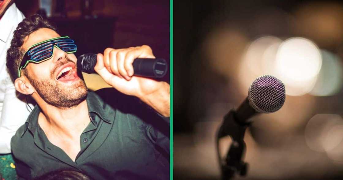 A white man entertained peeps after he sang an IsiZulu song during Karaoke night. A white man entertained peeps after he sang an IsiZulu song during Karaoke night.