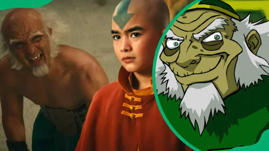 King Bumi and Aang King Bumi and Aang