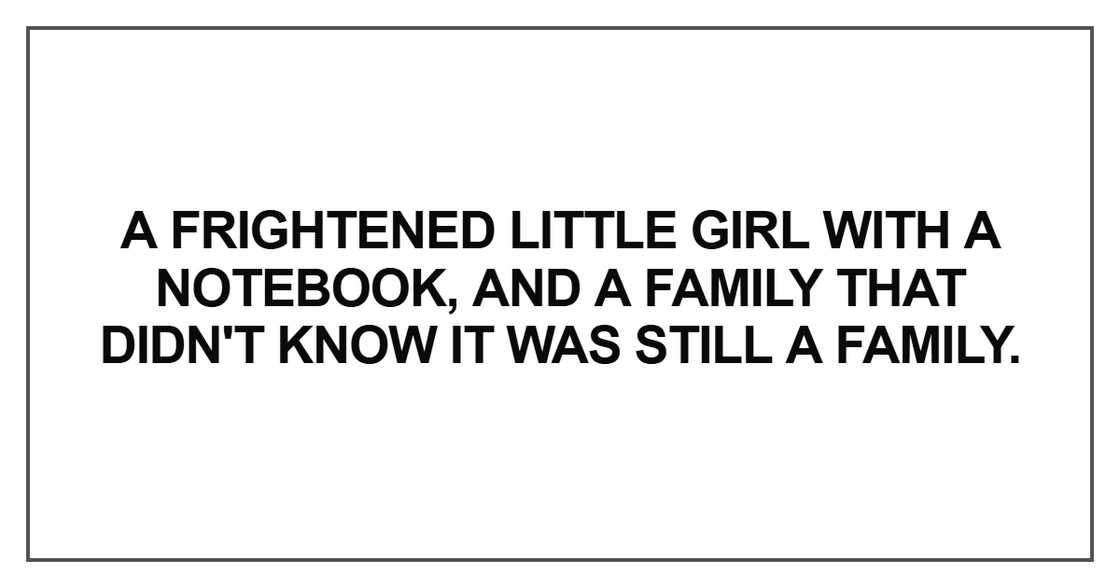 A frightened little girl