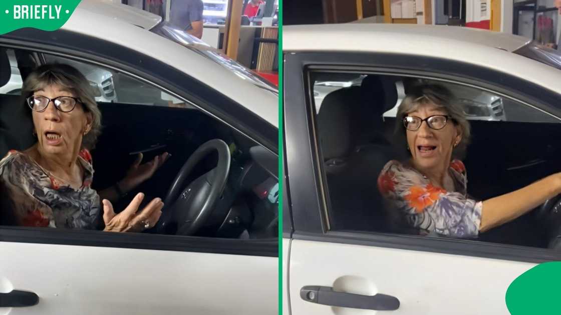 A woman revved her car. A woman revved her car.