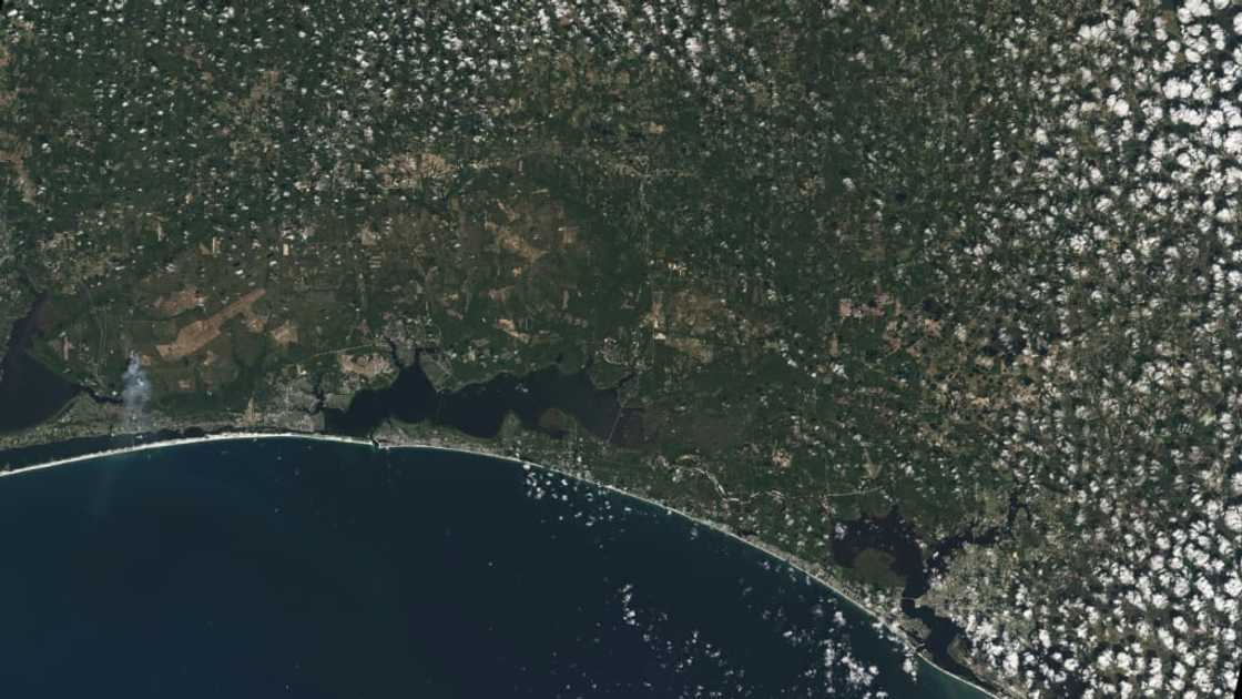 The white sands of Pensacola Beach in the Florida Panhandle are seen in October 2021 The white sands of Pensacola Beach in the Florida Panhandle are seen in October 2021