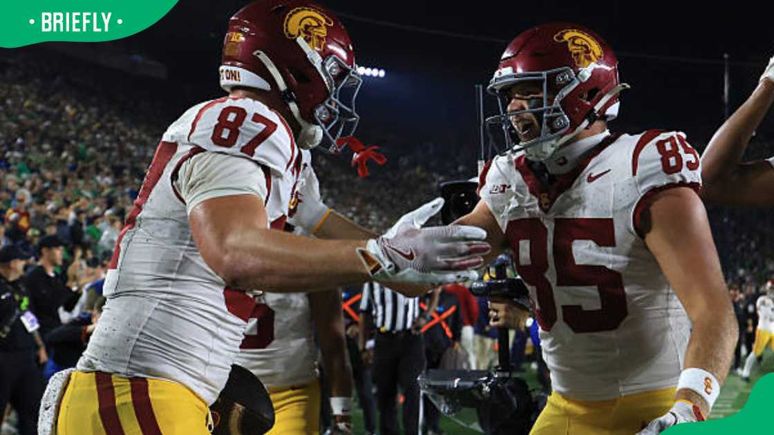 USC Trojans during a match against the Notre Dame Fighting Irish USC Trojans during a match against the Notre Dame Fighting Irish