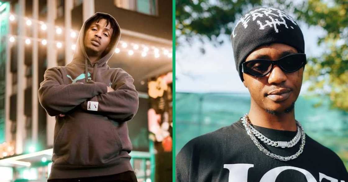 Netizens reacted to a fan's tattoo of Emtee's face. Netizens reacted to a fan's tattoo of Emtee's face.