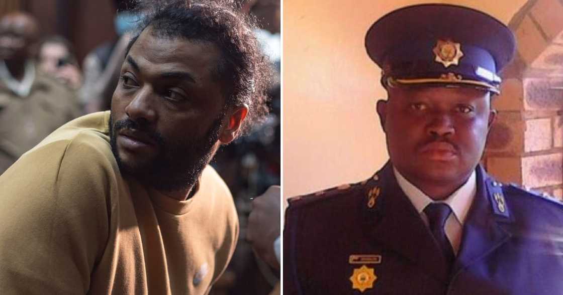 Thabo Bester at Bloemfontein Magistrate's Court on April 14, 2023 in Bloemfontein, South Africa. Thabo Bester at Bloemfontein Magistrate's Court on April 14, 2023 in Bloemfontein, South Africa.