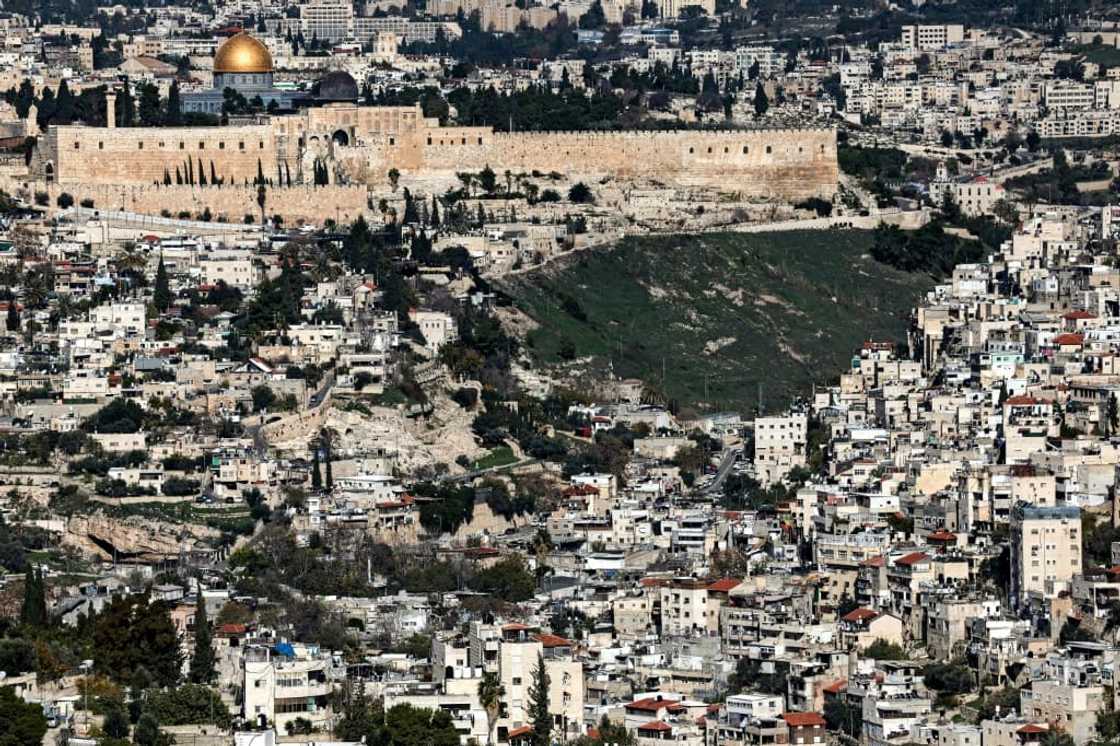 A view of Jerusalem's Old City with the Dome of the Rock mosque and al-Aqsa Mosque A view of Jerusalem's Old City with the Dome of the Rock mosque and al-Aqsa Mosque