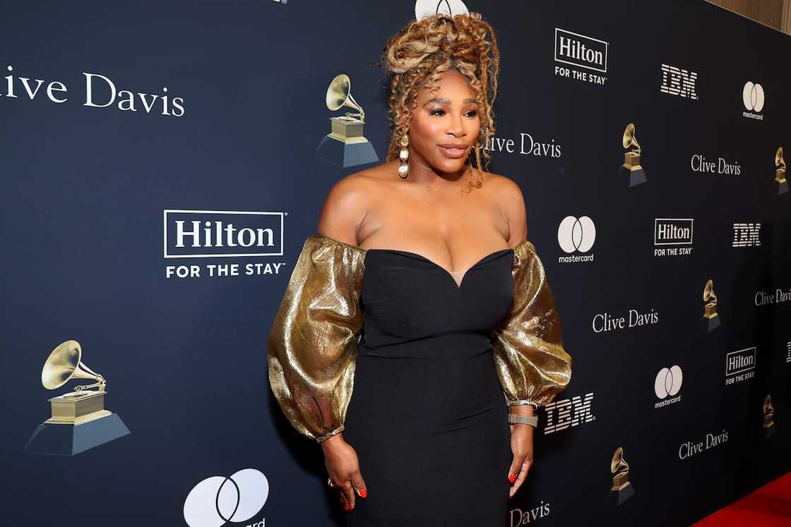 Serena Williams attends the Pre-Grammy Gala & Grammy Salute to Industry Icons Serena Williams attends the Pre-Grammy Gala & Grammy Salute to Industry Icons