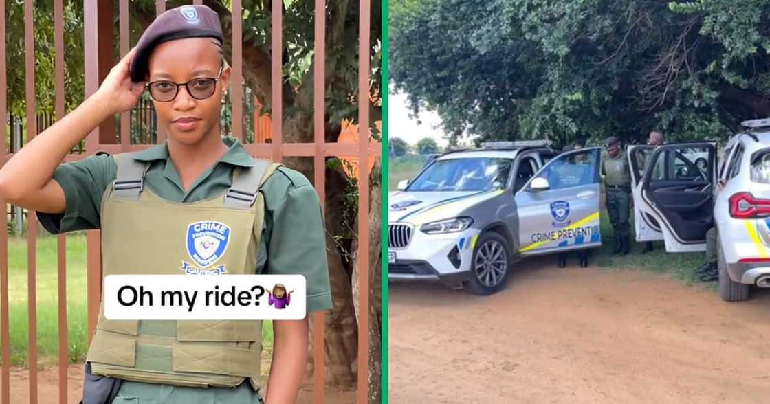 A crime officer joined the 'what you drive' TikTok challenge and captured a BMW she drives at work. A crime officer joined the 'what you drive' TikTok challenge and captured a BMW she drives at work.