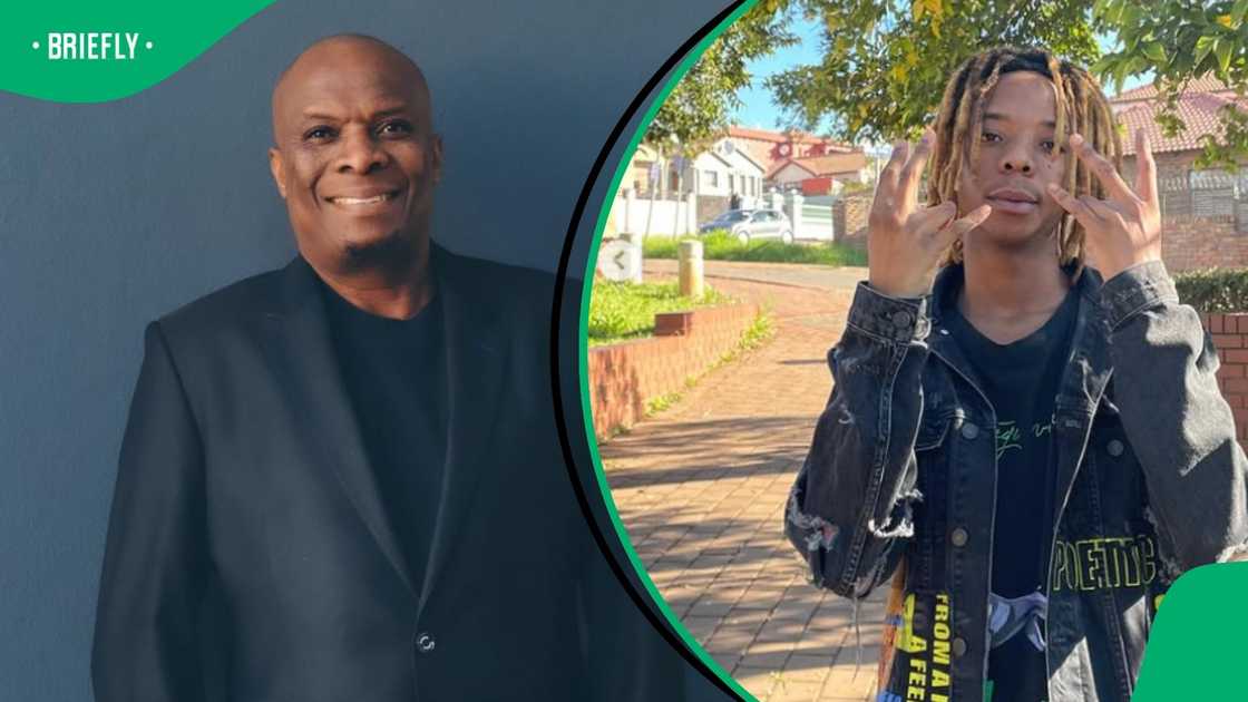 Thebe celebrated her son Elka Trez on his birthday. Thebe celebrated her son Elka Trez on his birthday.