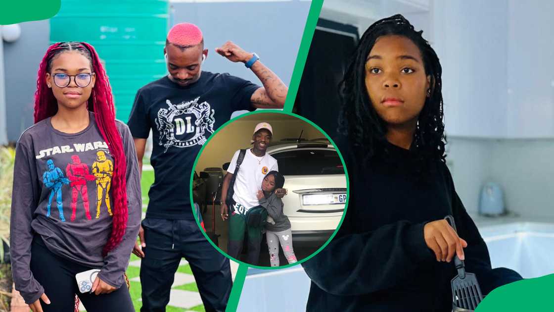 Khama Billiat and his daughter Khama Billiat and his daughter