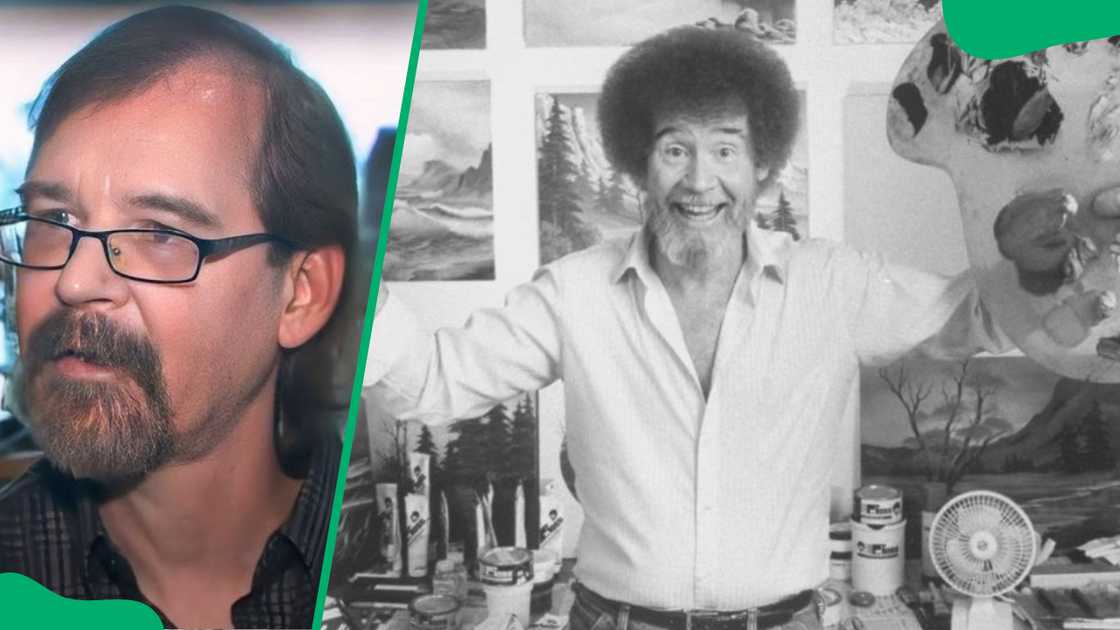 Late Bob Ross and his son Steve