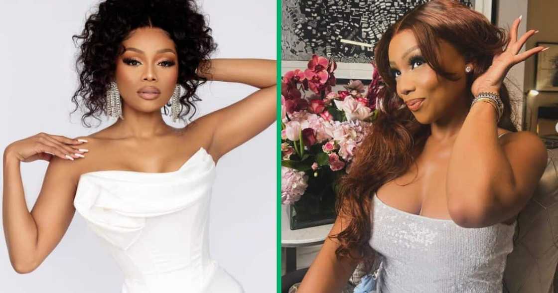 Bonang wished her fans a Valentine's Day. Bonang wished her fans a Valentine's Day.