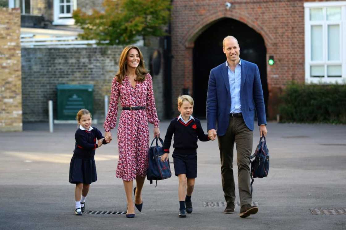 Two of the couple's three children -- Prince George and Princess Charlotte -- attend a private day school in London Two of the couple's three children -- Prince George and Princess Charlotte -- attend a private day school in London