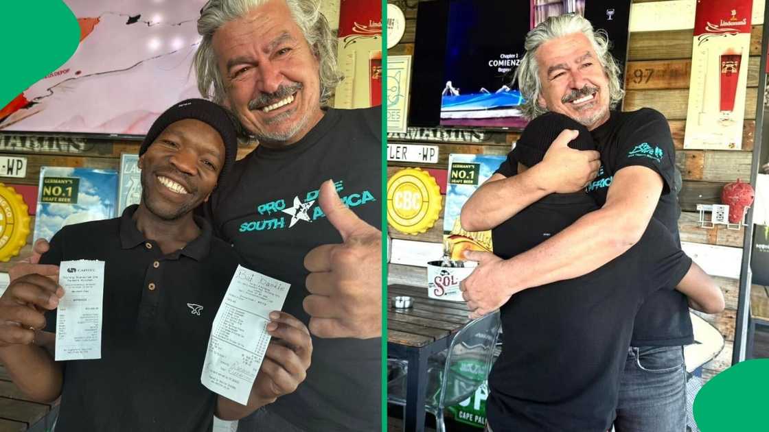 A waiter in Stellenbosch received a R10k tip.