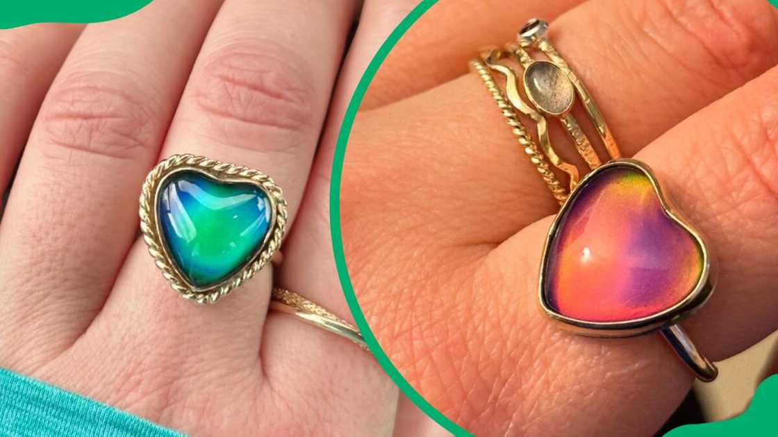 Real mood ring colours