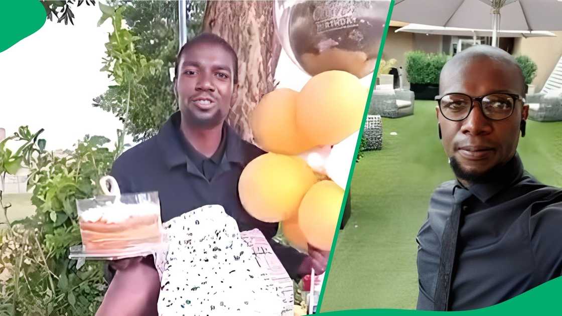 A man's video of celebrating his son's birthday on a roadside goes viral.