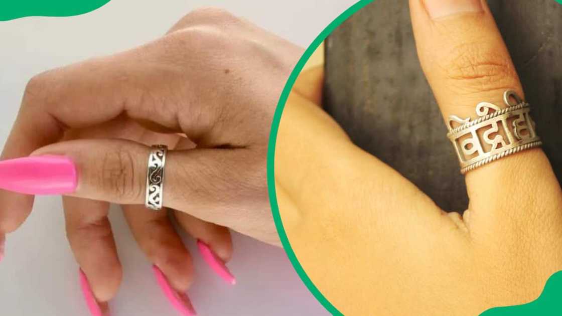 Nice pieces of jewellery on thumb Nice pieces of jewellery on thumb