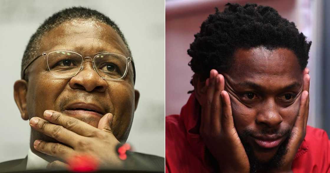 Fikile Mbalula, Mbuyiseni Ndlozi, Picture, Funny, Claps Back, Twitter reactions Fikile Mbalula, Mbuyiseni Ndlozi, Picture, Funny, Claps Back, Twitter reactions