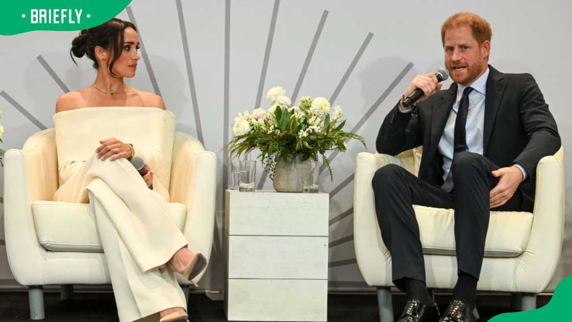 Meghan Markle and Prince Harry at the 2023 Project Healthy Minds' World Mental Health Day Festival