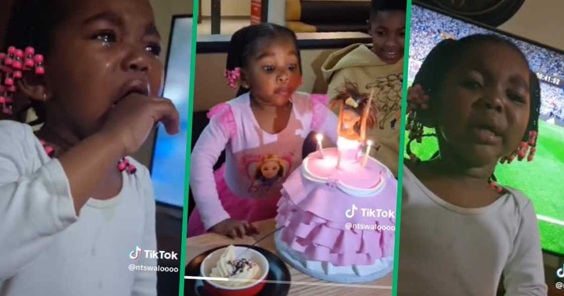 Baby girl crying after cake got cut Baby girl crying after cake got cut