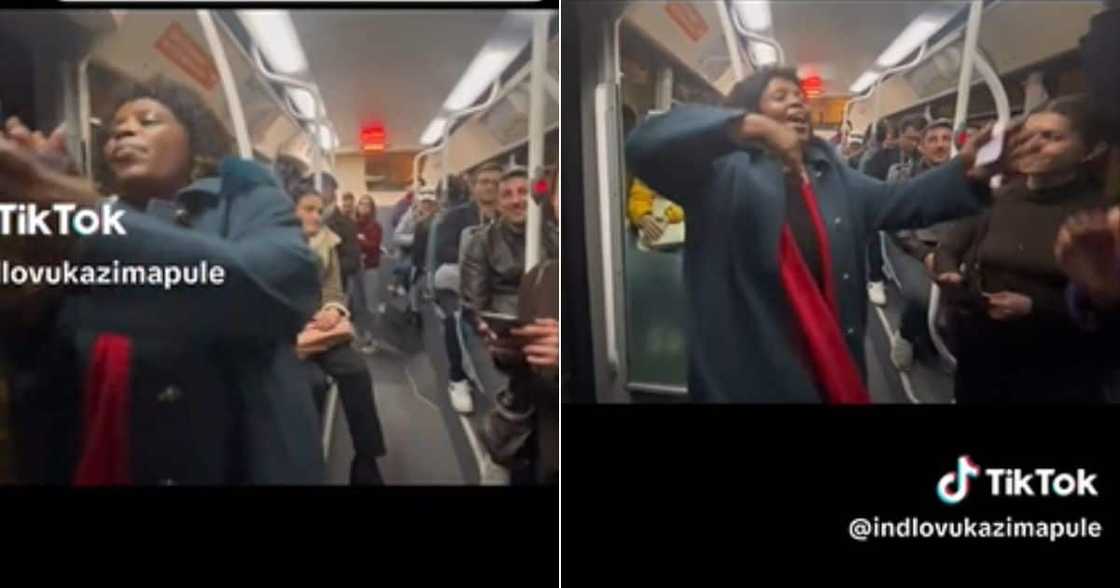 Mzansi woman singing Isizulu hymns on Paris trains Mzansi woman singing Isizulu hymns on Paris trains