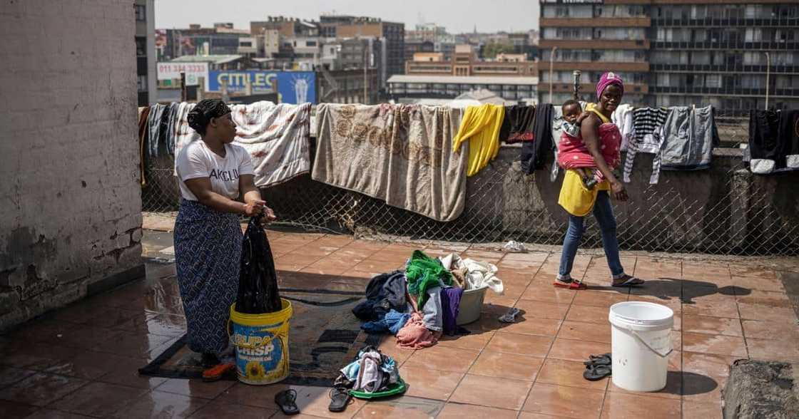 Picture of hijacked building in Johannesburg. Picture of hijacked building in Johannesburg.