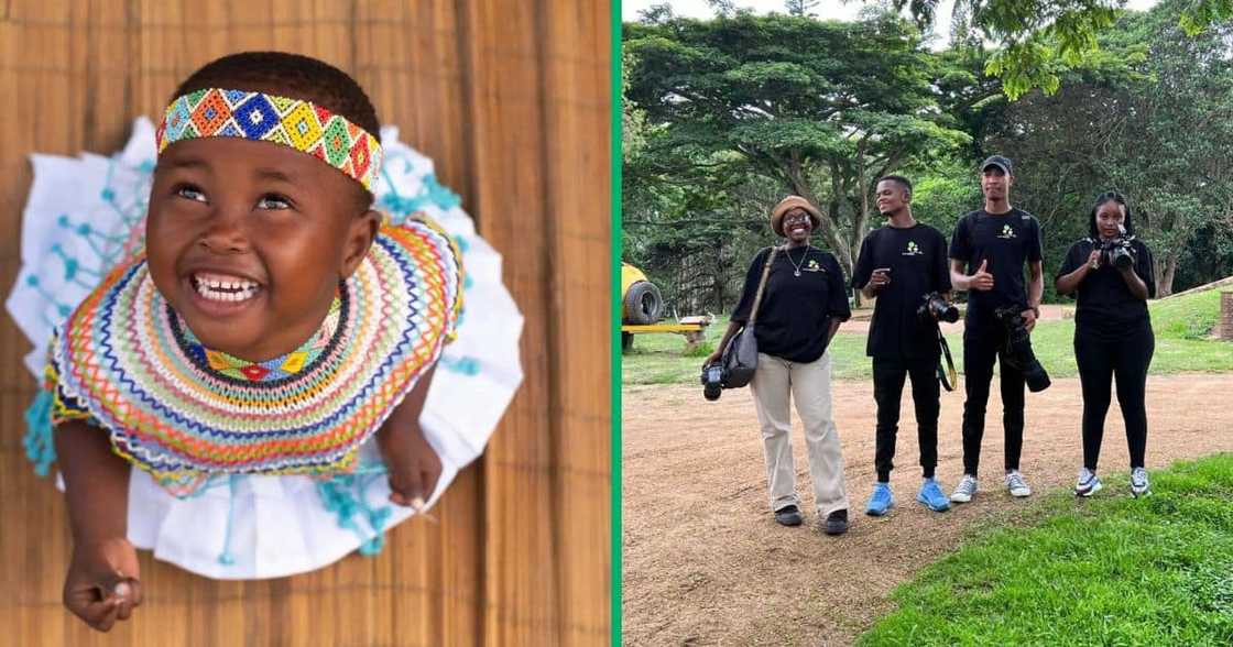 KZN photographer Lungisani Mjaji and his team KZN photographer Lungisani Mjaji and his team