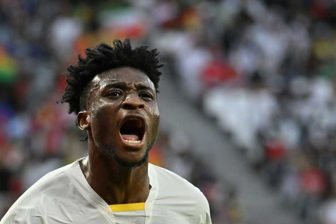 Mohammed Kudus celebrates scoring Ghana's second goal in their World Cup match against South Korea Mohammed Kudus celebrates scoring Ghana's second goal in their World Cup match against South Korea