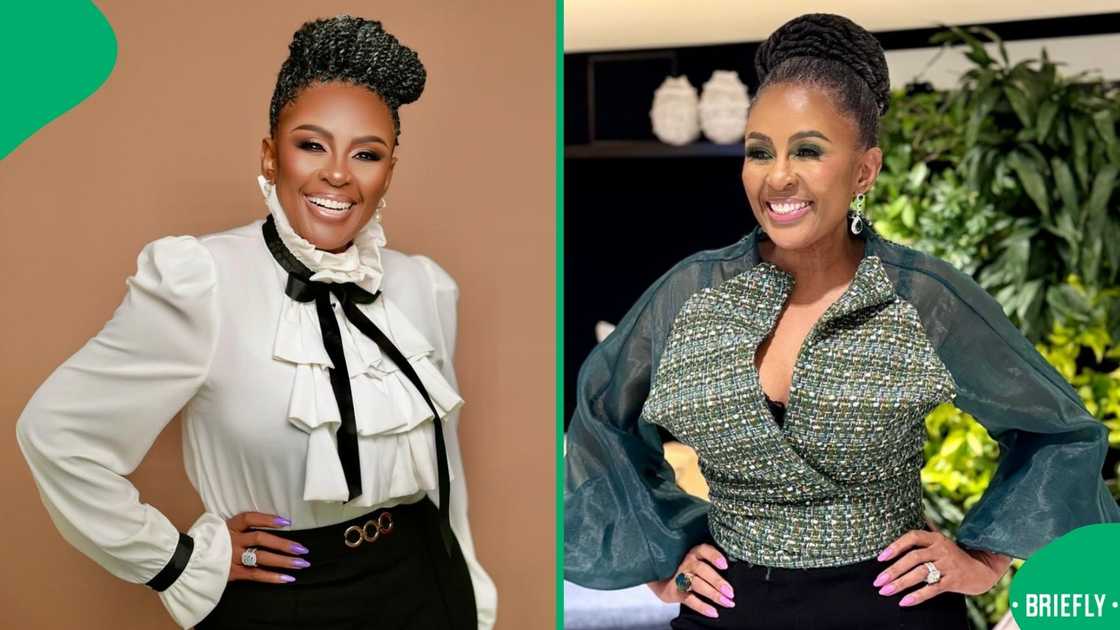 Basetsana Kumalo recently showed off a Valentino handbag worth over R20K Basetsana Kumalo recently showed off a Valentino handbag worth over R20K