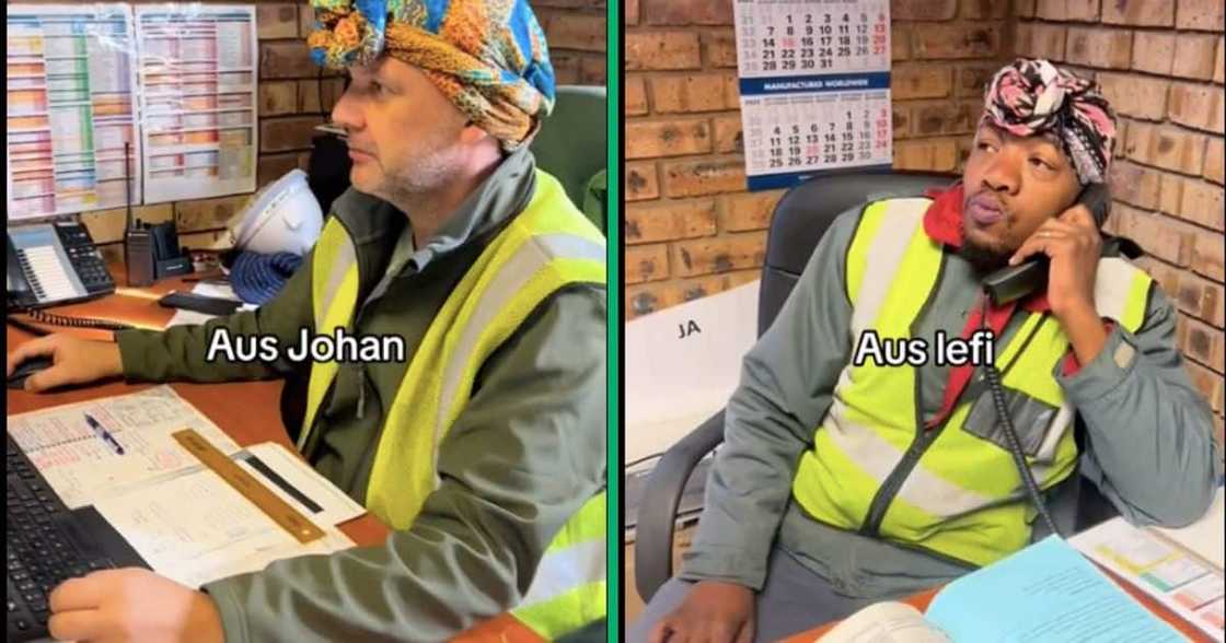 Men wore doeks during Women's Day Men wore doeks during Women's Day