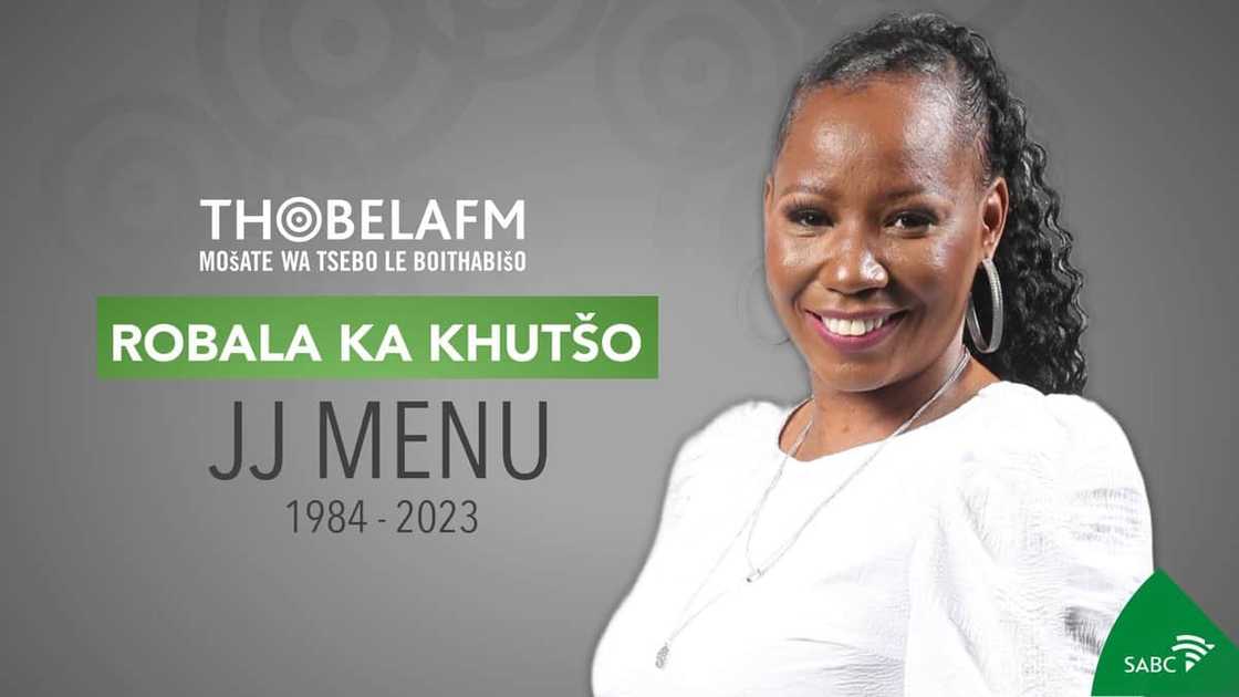 'Thobela FM' confirmed the passing of Johannah JJ Menu