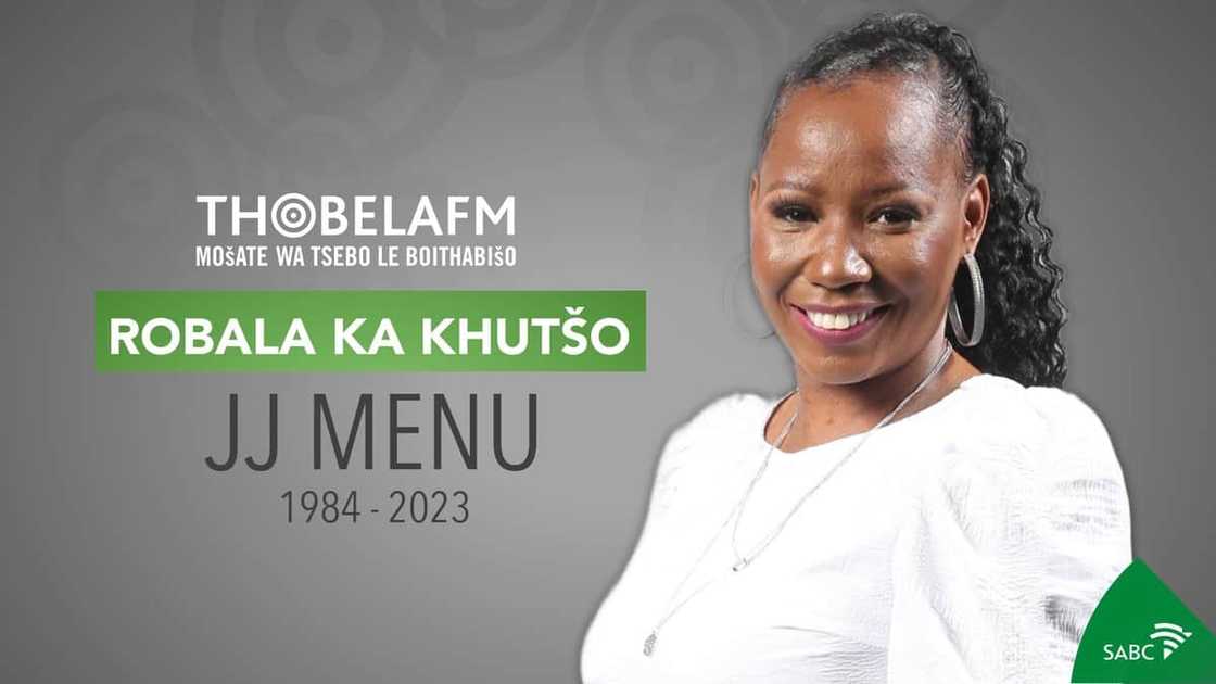 'Thobela FM' confirmed the passing of Johannah JJ Menu 'Thobela FM' confirmed the passing of Johannah JJ Menu
