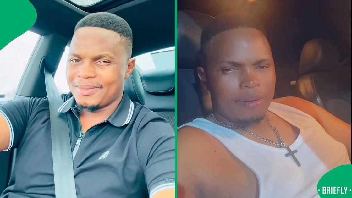 A South African man flaunted his new car in a TikTok video.