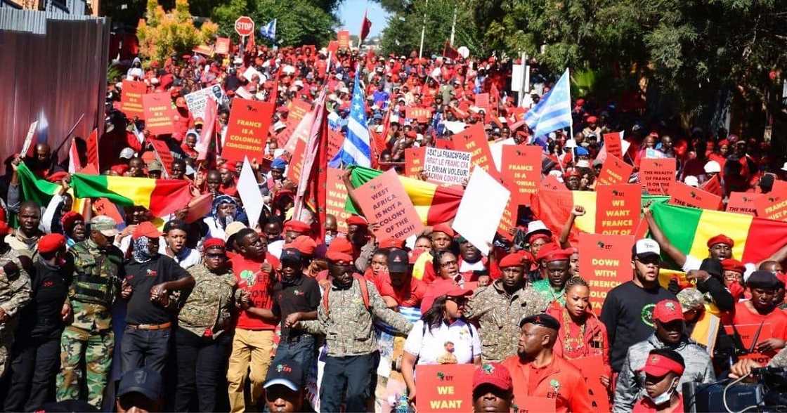EFF, France, Africa, marches, French embassy, Pretoria, Africa Day EFF, France, Africa, marches, French embassy, Pretoria, Africa Day