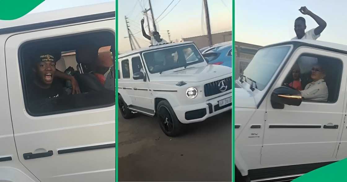 Kasi boys ride recklessly in R4M car Kasi boys ride recklessly in R4M car