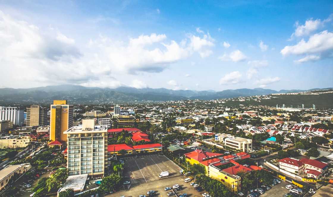 An aerial view of Kingston, Jamaica An aerial view of Kingston, Jamaica