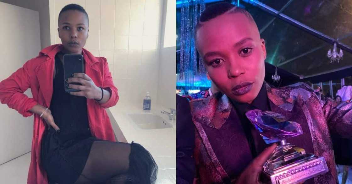 Thishiwe Ziqubu said her father was accepting when she came out as gay. Image: @thishiwe Thishiwe Ziqubu said her father was accepting when she came out as gay. Image: @thishiwe