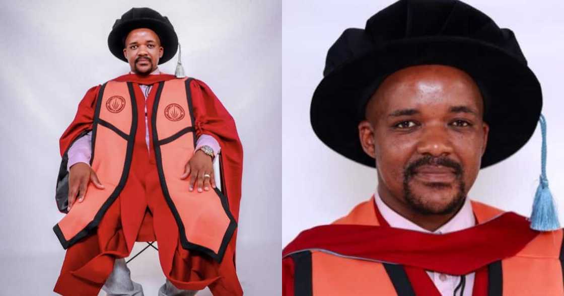 Halala Dokotela: SA Joins Man as He Celebrates Bagging Doctoral Degree Halala Dokotela: SA Joins Man as He Celebrates Bagging Doctoral Degree