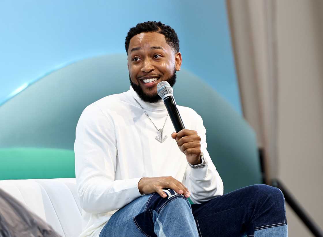 Jacob Lattimore speaks on stage during CultureCon NY in New York City Jacob Lattimore speaks on stage during CultureCon NY in New York City