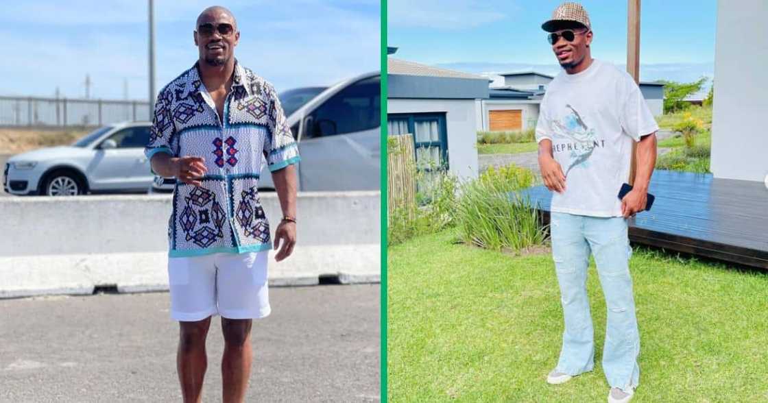 Makazole Mapimpi gets cheered on as he does his groceries. Makazole Mapimpi gets cheered on as he does his groceries.