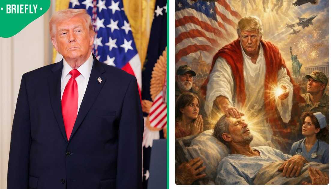 Donald Trump shared a photo of himself as a Christ-like figure Donald Trump shared a photo of himself as a Christ-like figure