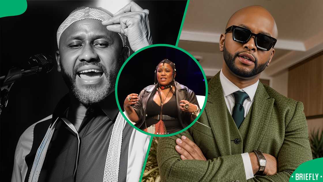 Netizens reacted to Vusi, Ringo and Thandiswa chilling together. Netizens reacted to Vusi, Ringo and Thandiswa chilling together.