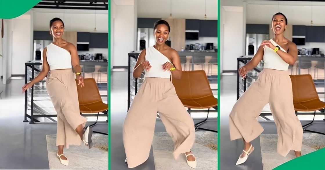 Gloria Ngcobo showed off her hilarious dance moves