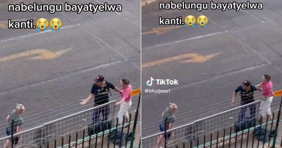 Mzansi amazed as three people fighting in public Mzansi amazed as three people fighting in public