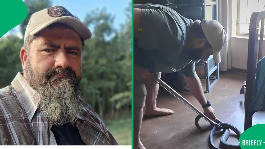 Facebook users praised a man for handling a dangerous job with confidence Facebook users praised a man for handling a dangerous job with confidence