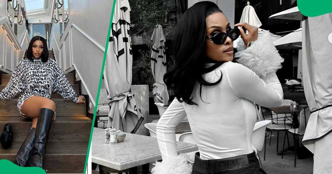 Kefilwe Mabote showed off her newly renovated garage. Kefilwe Mabote showed off her newly renovated garage.