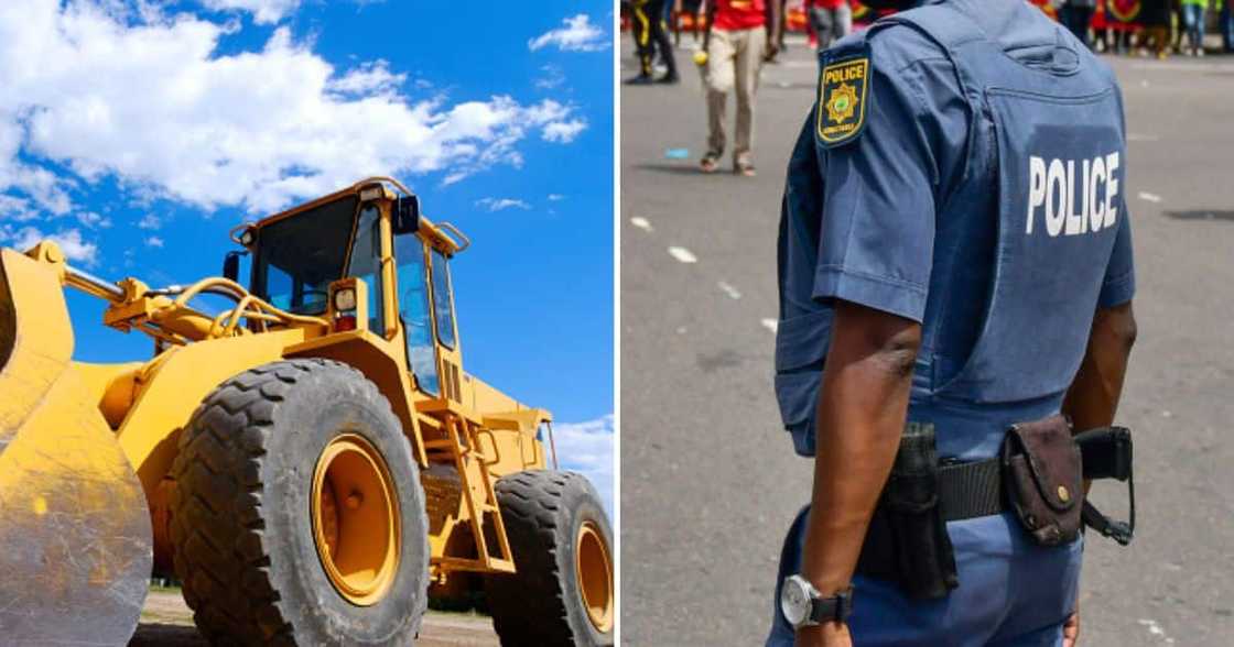 'Stolen' tractor found at taxi rank construction project in Vereeniging 'Stolen' tractor found at taxi rank construction project in Vereeniging