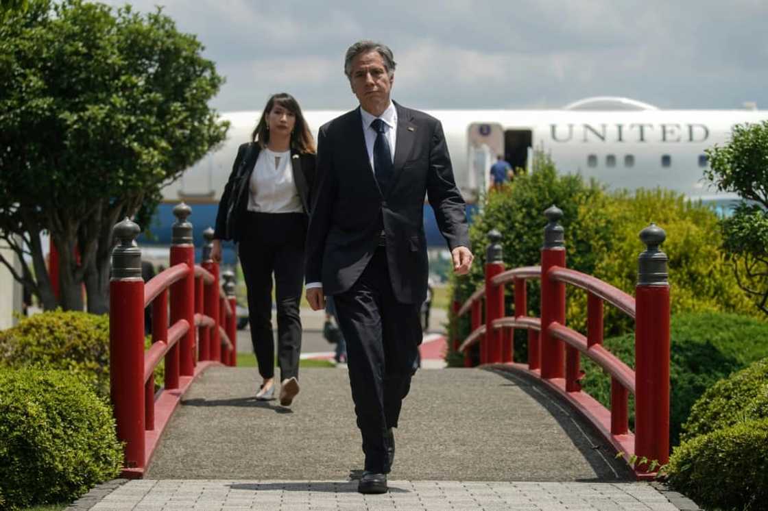 US Secretary of State Antony Blinken made a previously unscheduled trip to Japan while on an Asia tour US Secretary of State Antony Blinken made a previously unscheduled trip to Japan while on an Asia tour