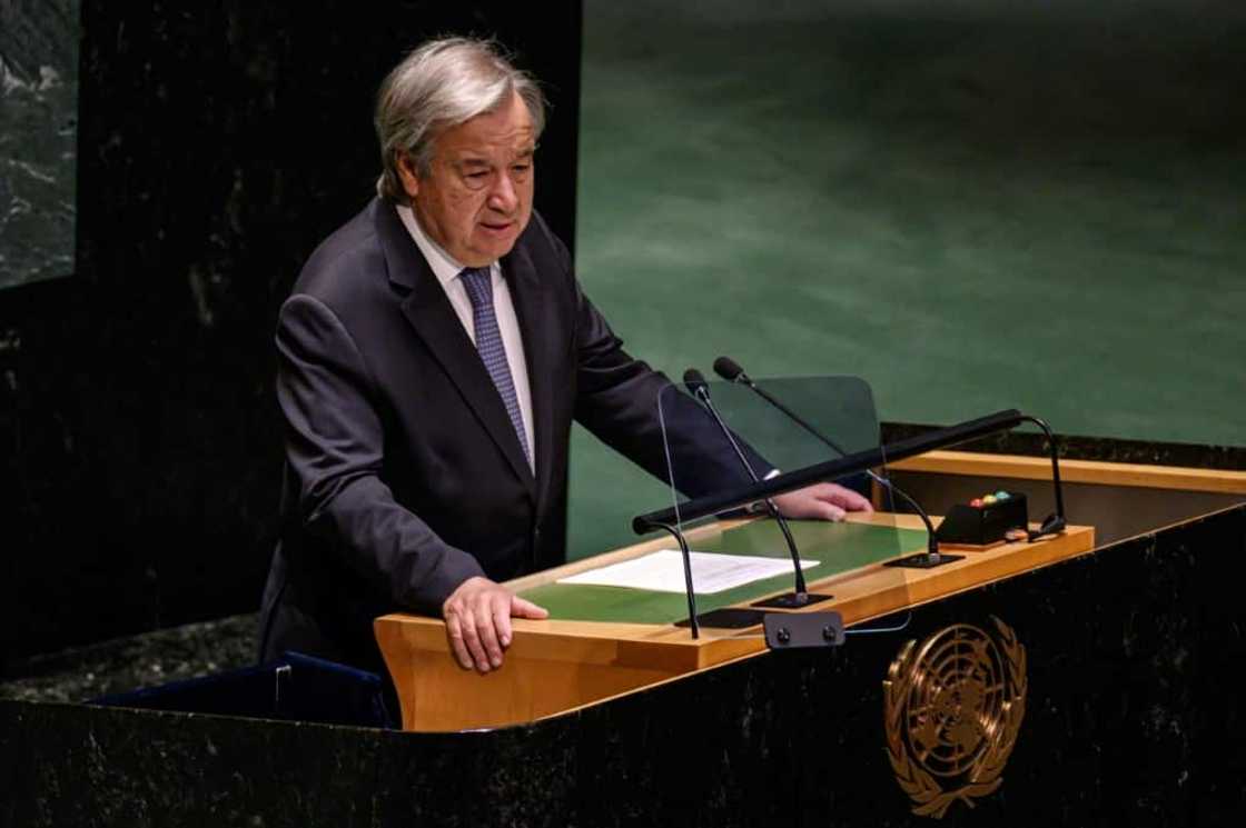 UN Secretary-General Antonio Guterres, speaking ahead of the General Assembly leaders' summit, said that the world's divisions 'are the widest they have been since at least the Cold War' UN Secretary-General Antonio Guterres, speaking ahead of the General Assembly leaders' summit, said that the world's divisions 'are the widest they have been since at least the Cold War'