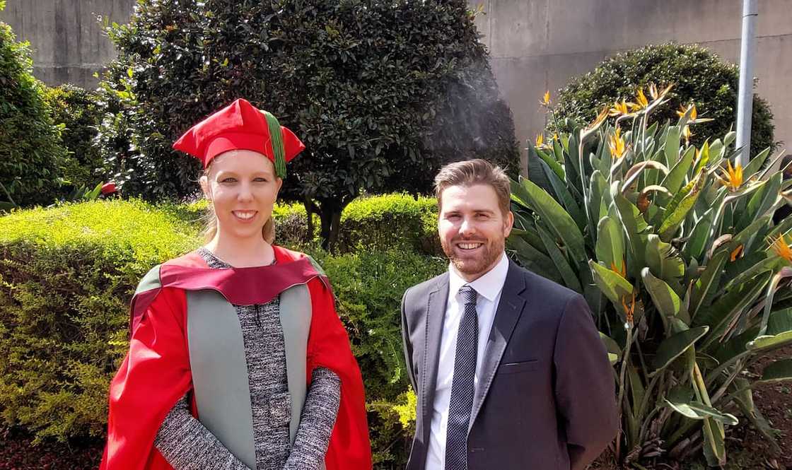 A young lady was named the first to obtain a PhD in Astrophysics.